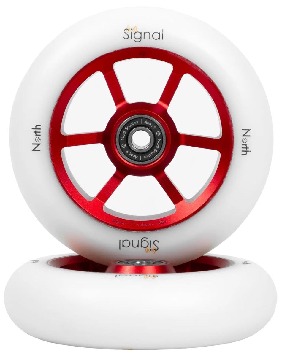 Kolečko North Signal V3 115 Red White