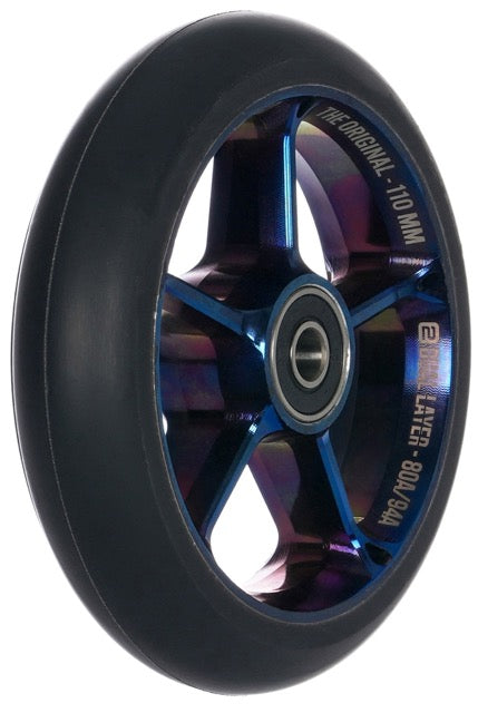 Kolečko Black Pearl Original Double V3 110 Chrome Blue